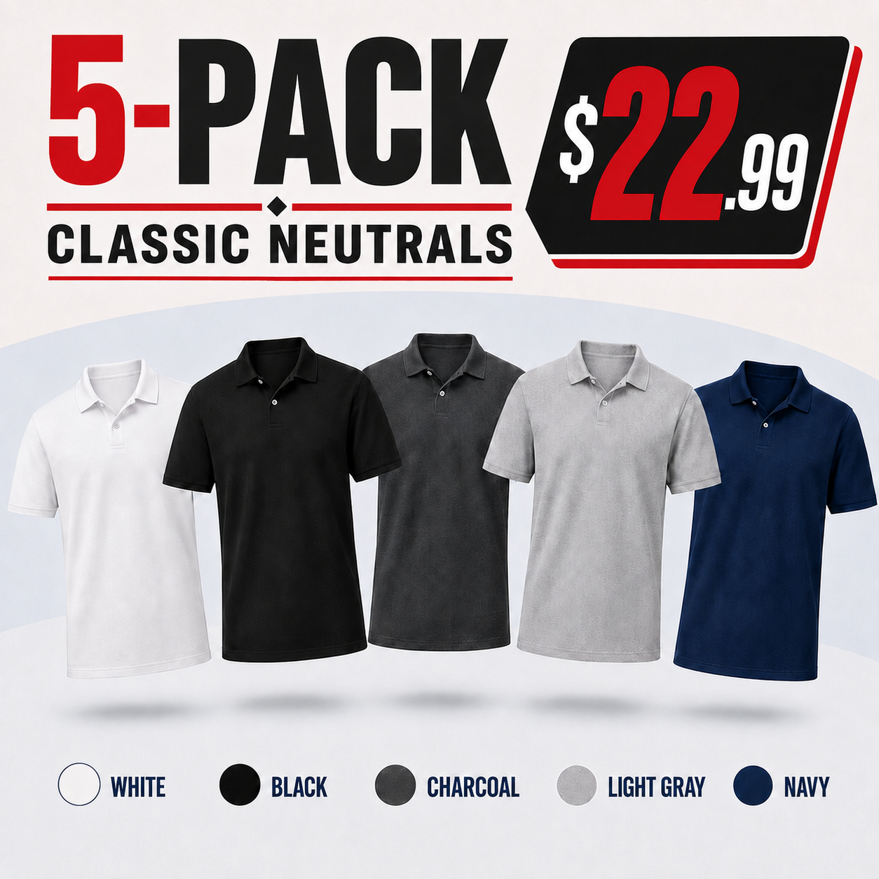 Men’s Textured Short-Sleeve Polo Shirt