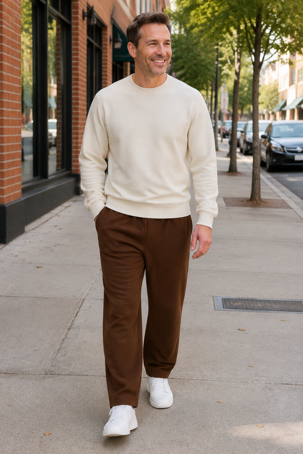 Men's Sweatpants, Athletic Lounge Pants with Pockets, Fleece Pants