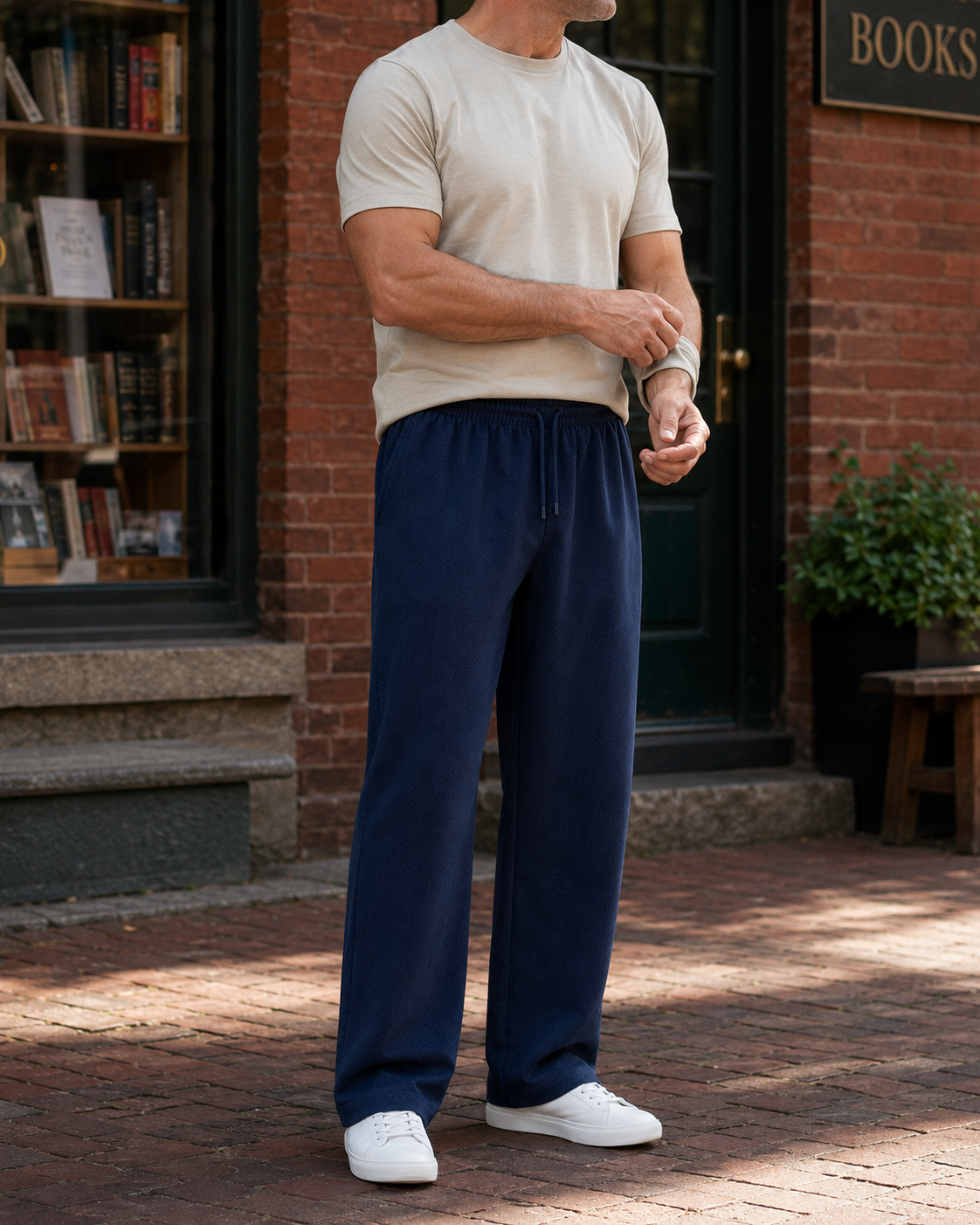 Men's Straight-Leg Drawstring Pants Multi-Pack