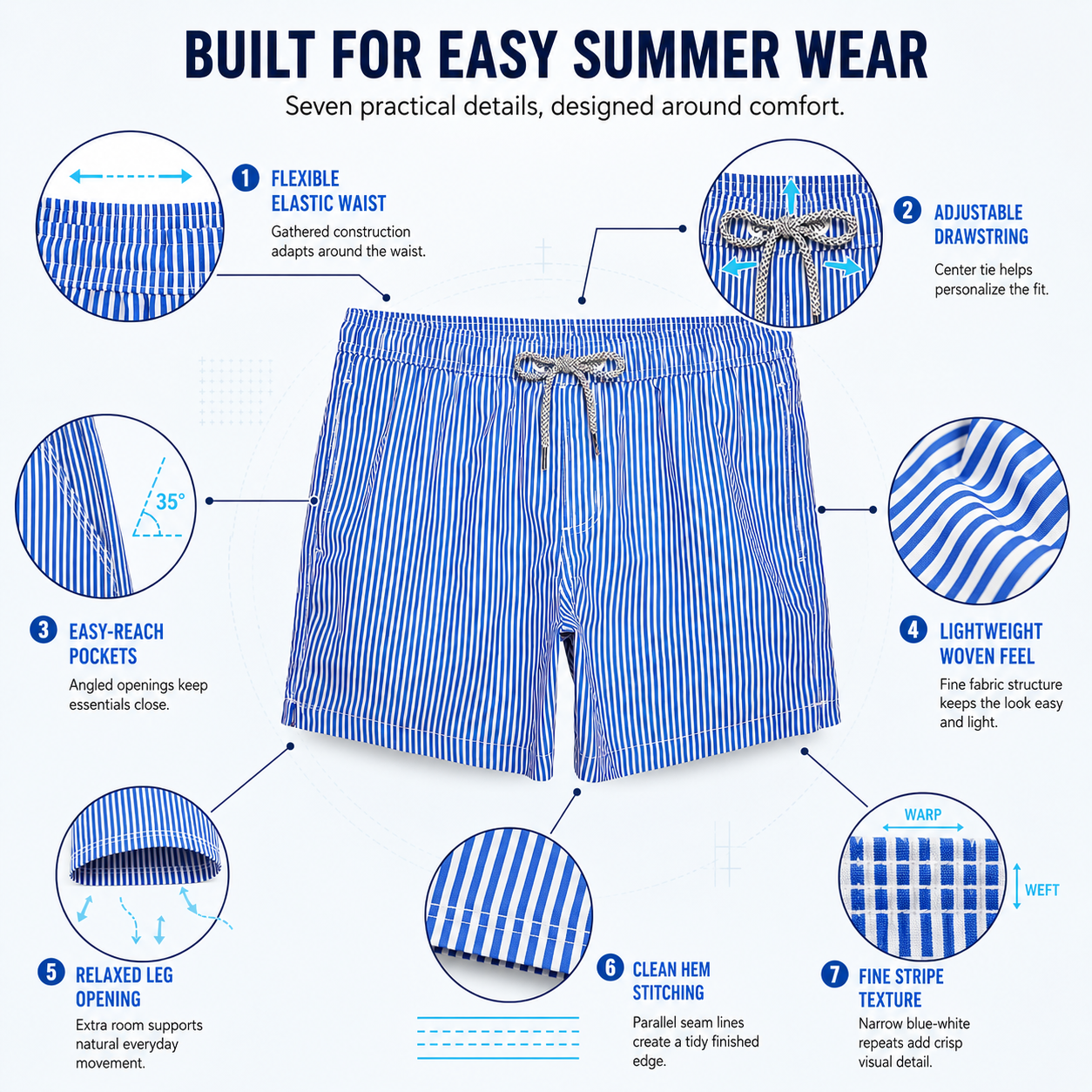 Men's Swim Trunks Quick Dry Mens Bathing Suit, Swim Shorts for Swimming and Beach