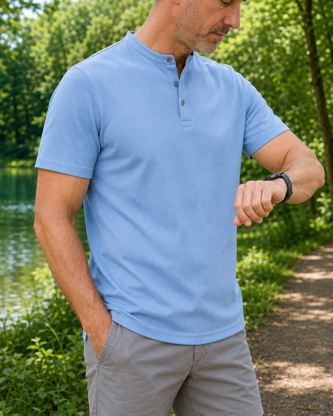 Men's Short-Sleeve Henley Shirts Multi-Pack