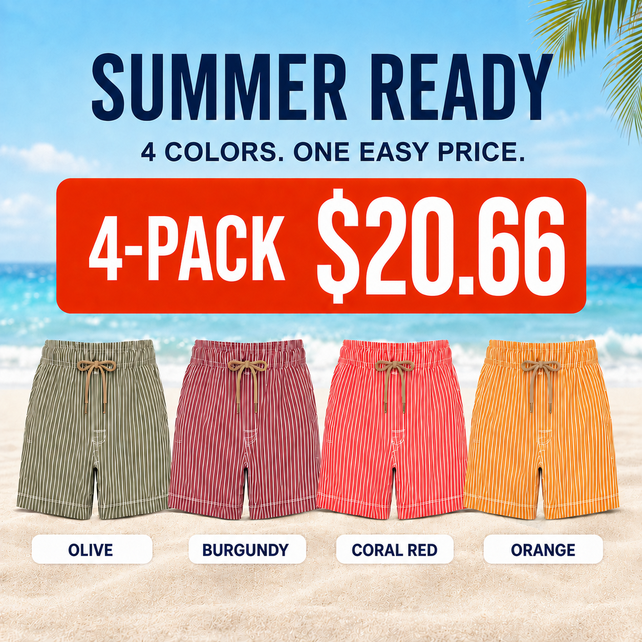 Men's Swim Trunks Quick Dry Mens Bathing Suit, Swim Shorts for Swimming and Beach