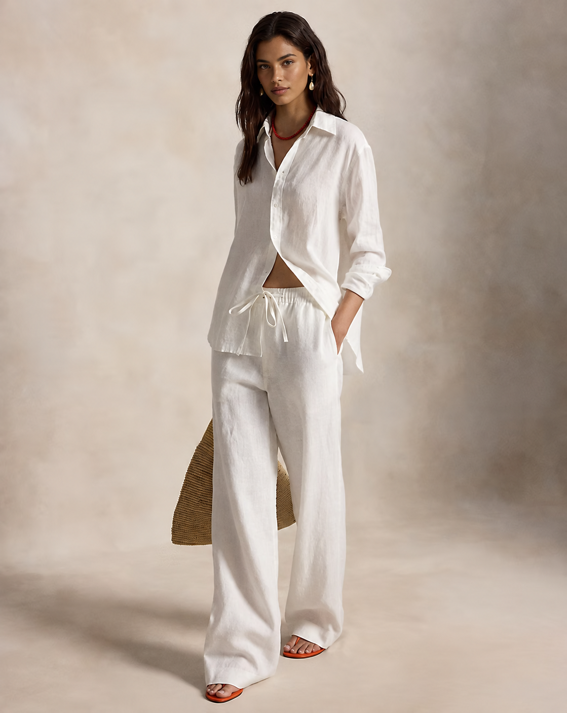 Women's Linen Drawstring Pant