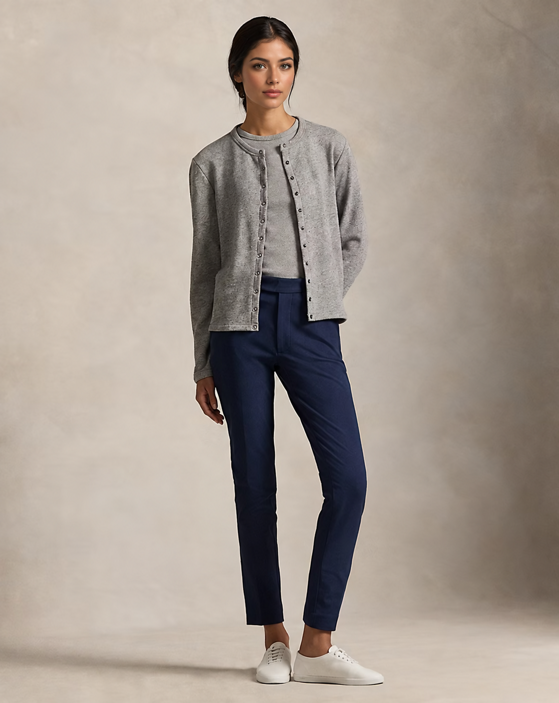 Women's Stretch-Cotton Blend Slim Pant
