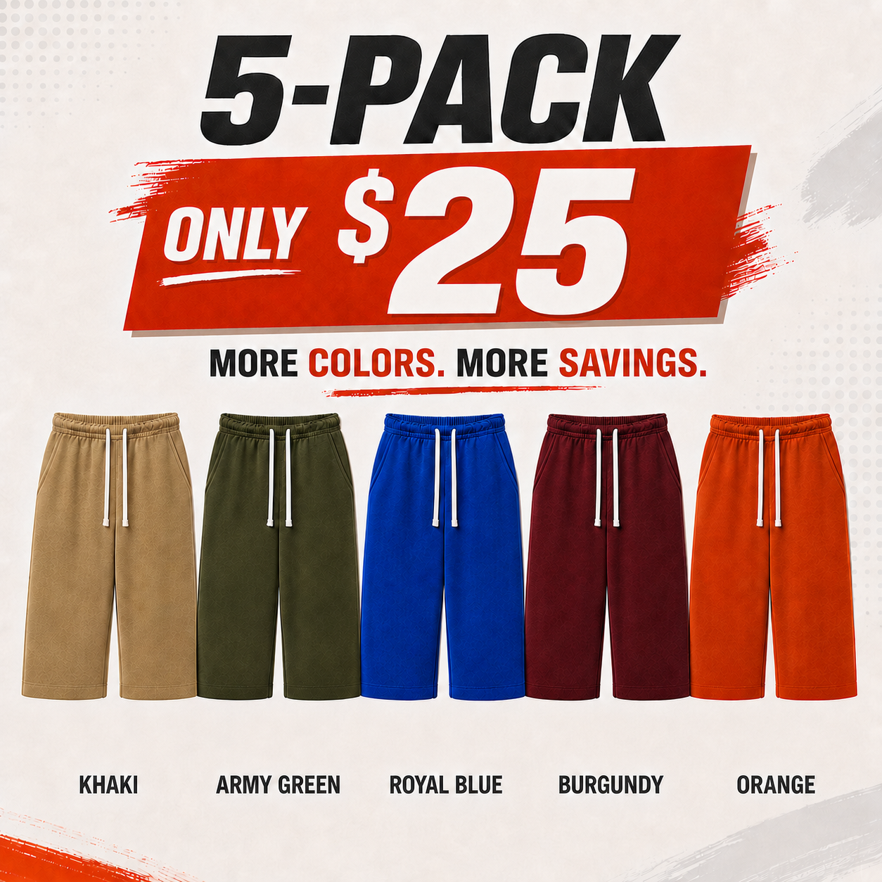 Men’s Drawstring Cropped Sweatpants