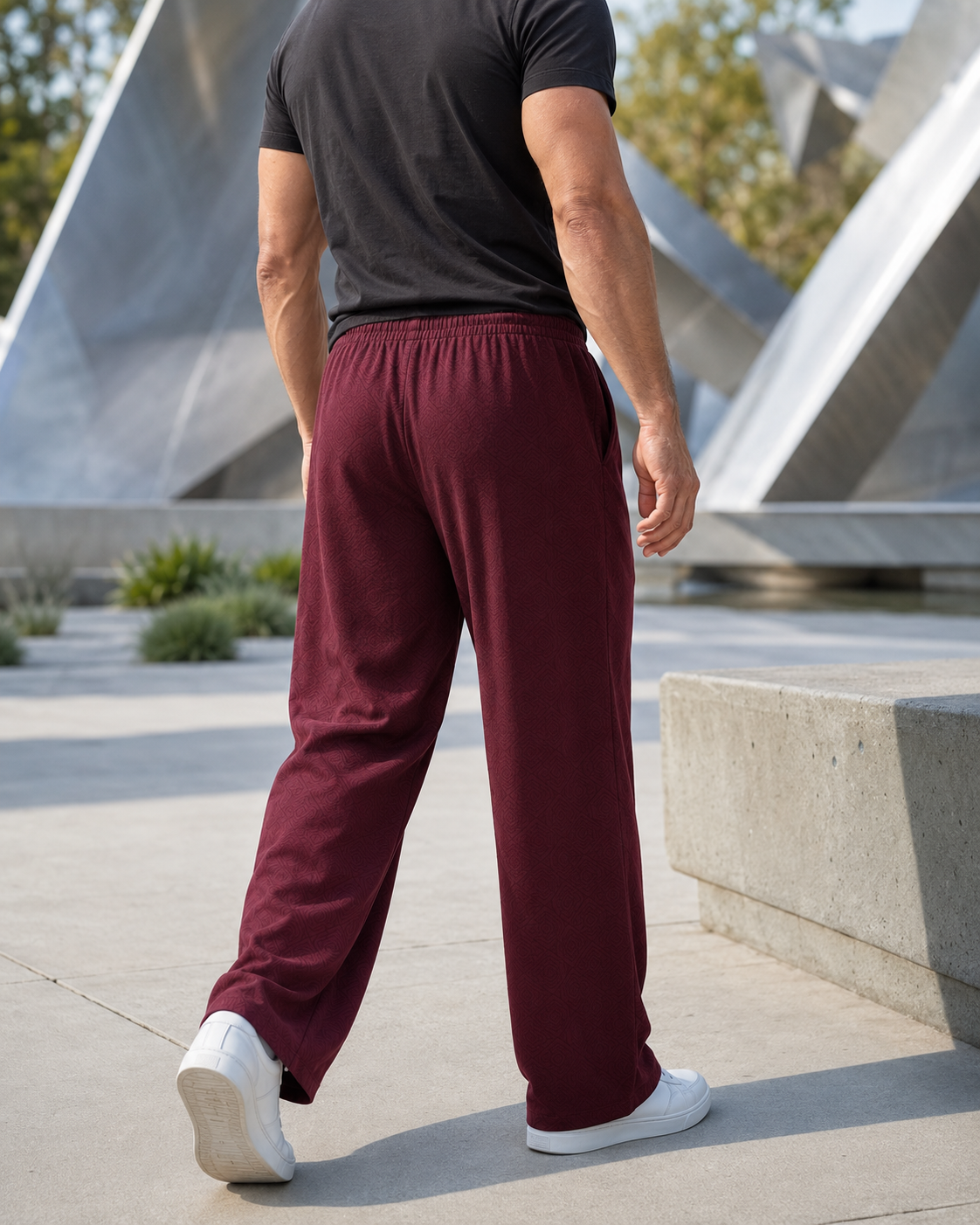 Men's Straight-Leg Drawstring Pants Multi-Pack