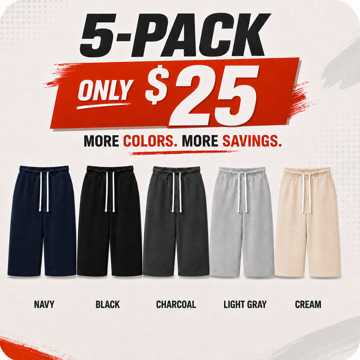 Men’s Drawstring Cropped Sweatpants