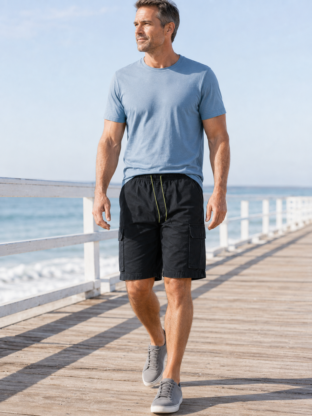 Men's Drawstring Cargo Shorts Multi-Pack