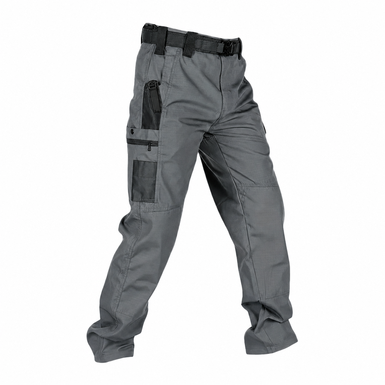 Men's Solid Color Tactical Work Pants,230g/m² new fabric，with Multiple Pockets and Zipper Closures, Durable Outdoor Training Pants, Available in Multiple Colors, Fishing, work, camping，Suitable for Spring and Autumn Wear.