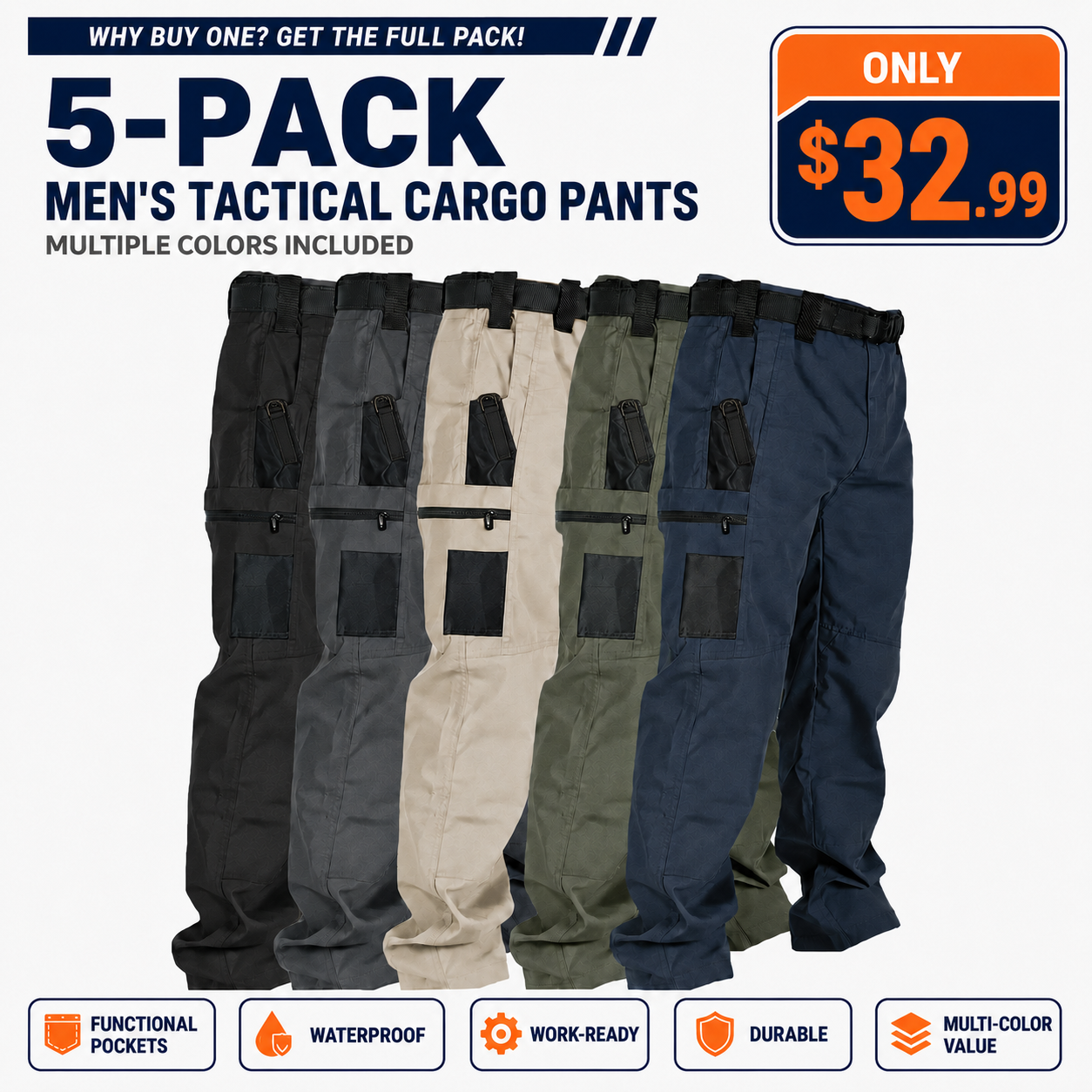 Men's Solid Color Tactical Work Pants,230g/m² new fabric，with Multiple Pockets and Zipper Closures, Durable Outdoor Training Pants, Available in Multiple Colors, Fishing, work, camping，Suitable for Spring and Autumn Wear.