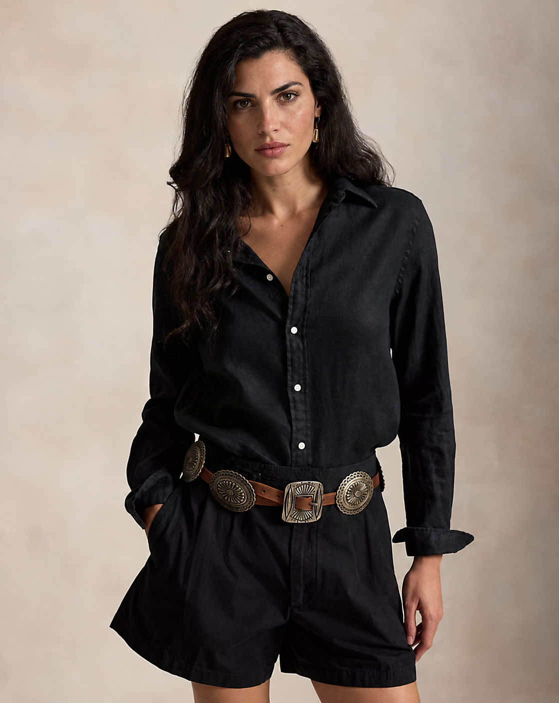 Women's Classic Fit Linen Shirt