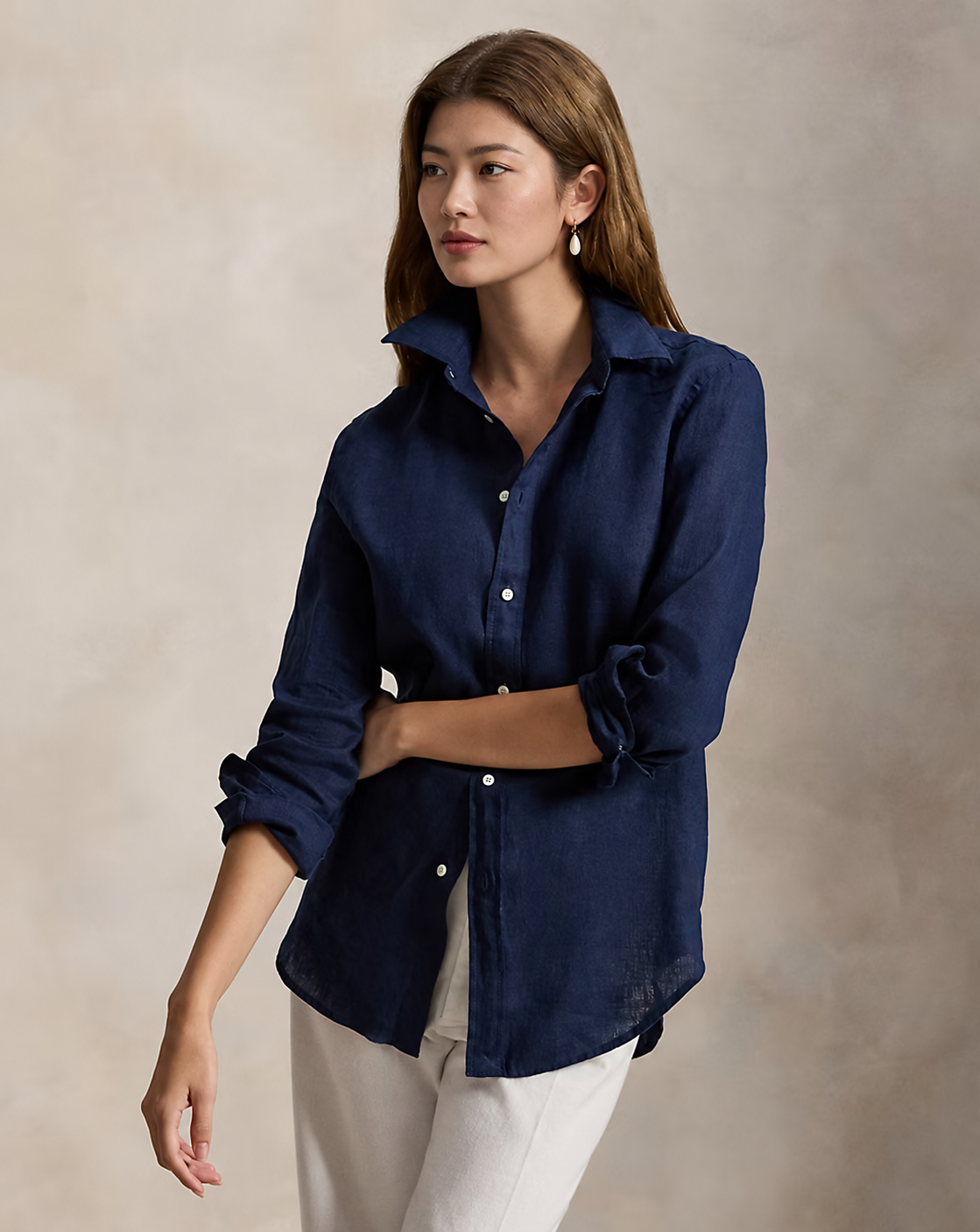 Women's Classic Fit Linen Shirt
