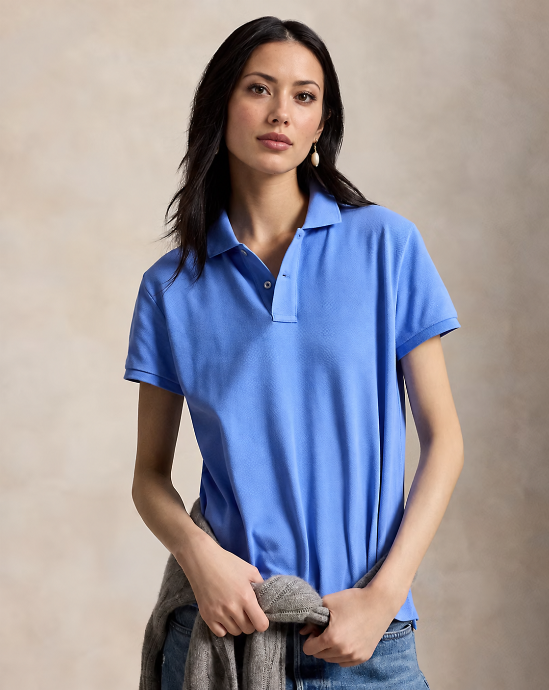 Women's The Iconic Classic Fit Mesh Polo Shirt