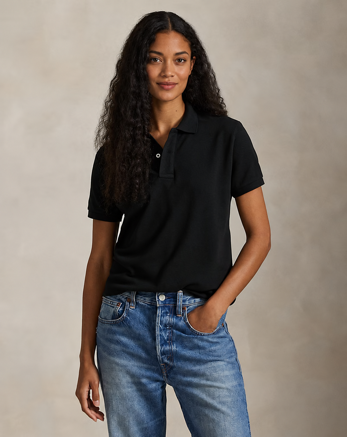 Women's The Iconic Classic Fit Mesh Polo Shirt