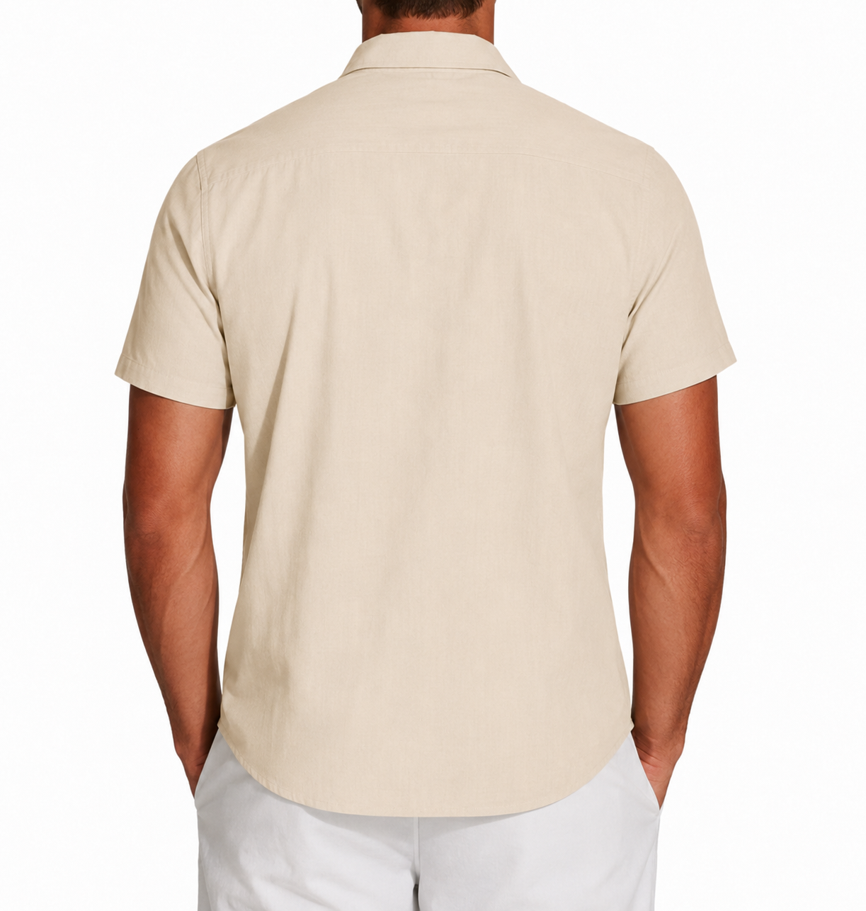 Men's Cuban ShortSleeve Button Down Shirt