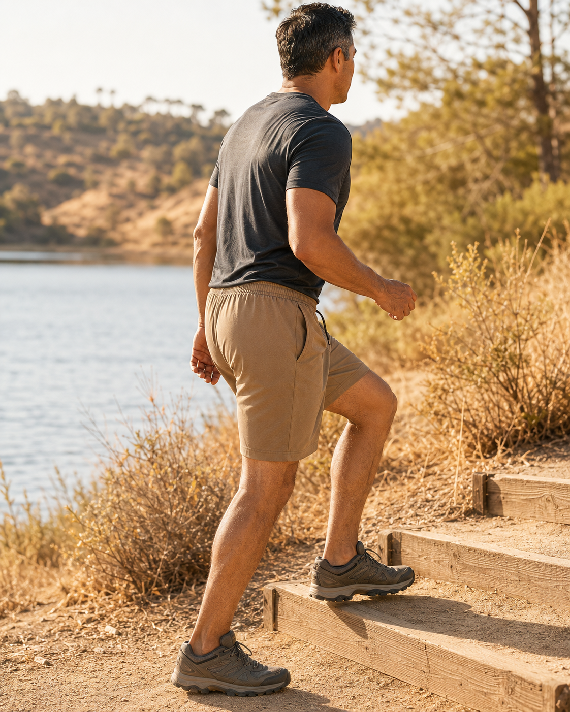 Men's Lightweight Quick-Dry Athletic Shorts Multi-Pack