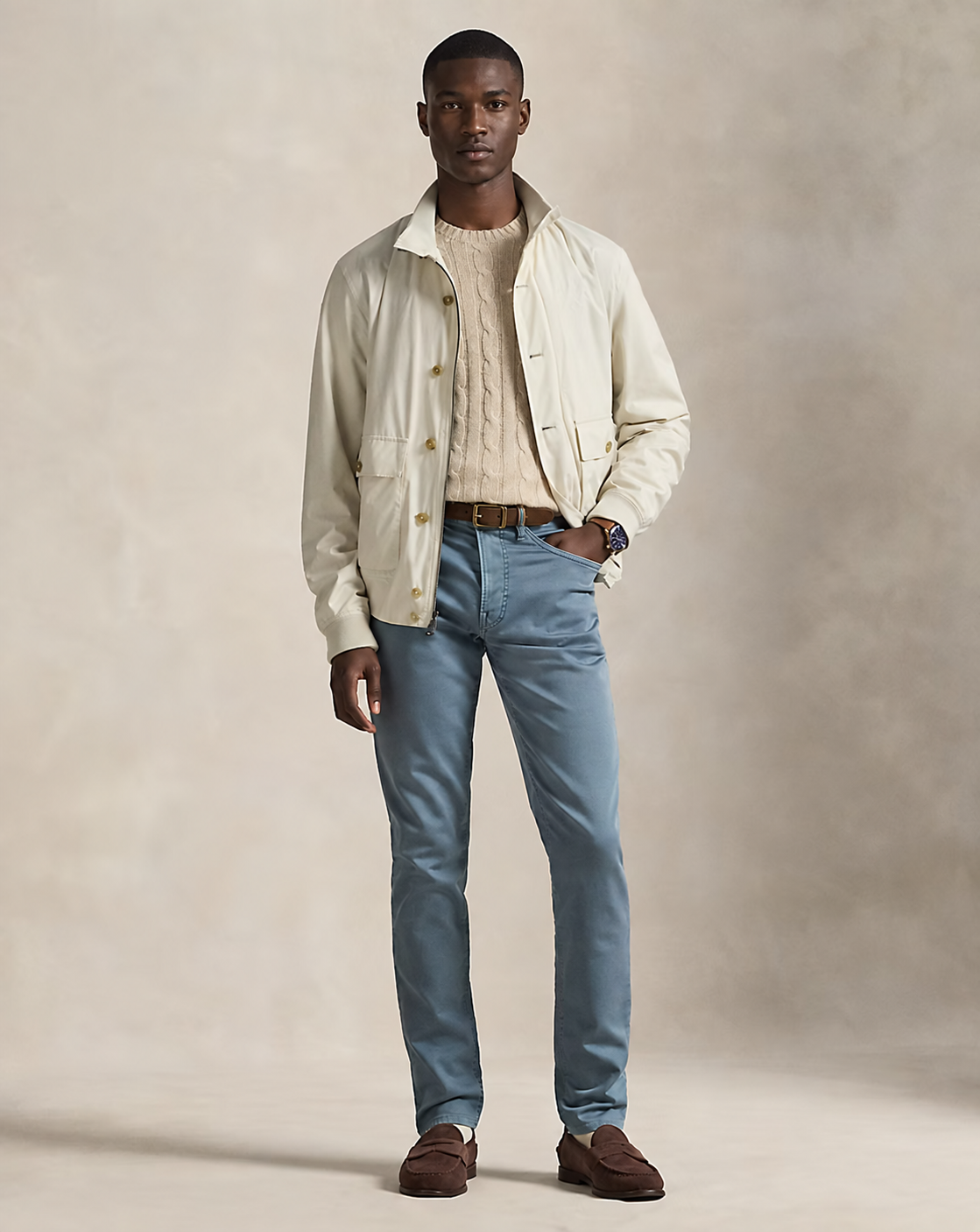 Men's Slim Knitlike Chino Pant