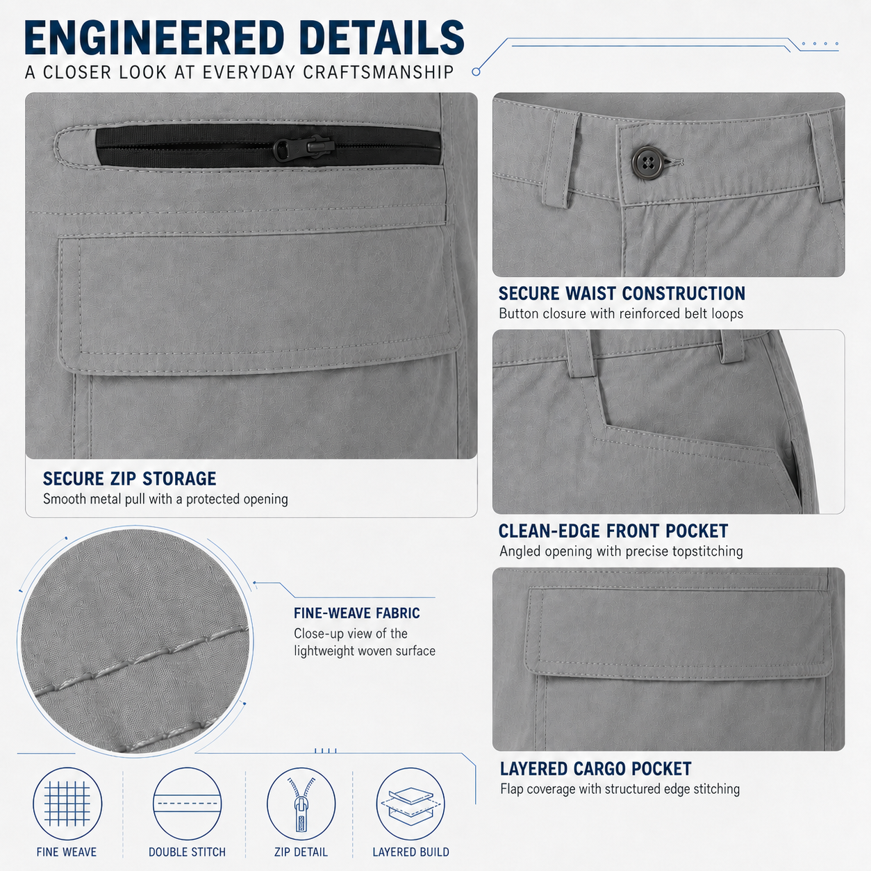 Men's Summer Outdoor Cargo Shorts