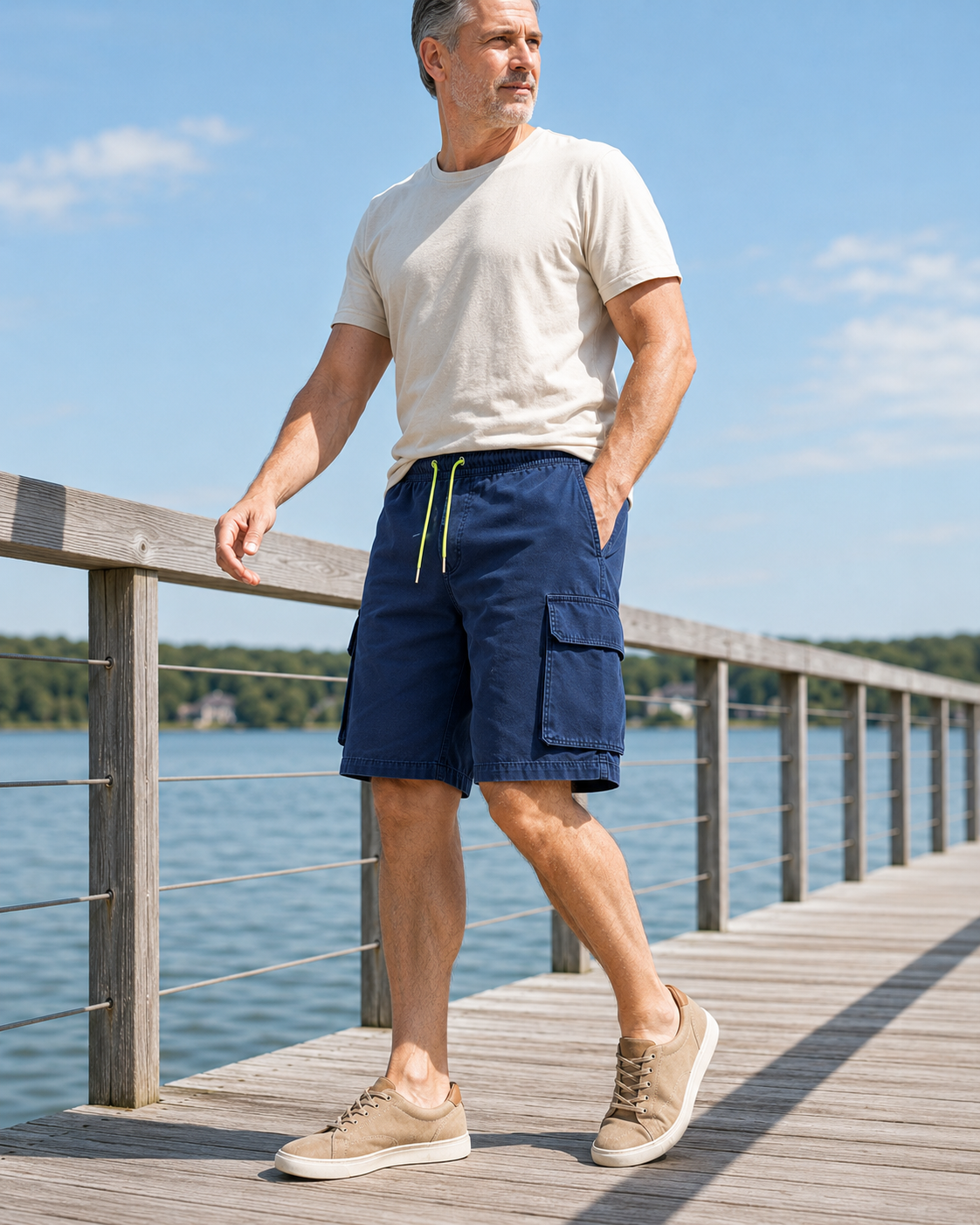 Men's Drawstring Cargo Shorts Multi-Pack