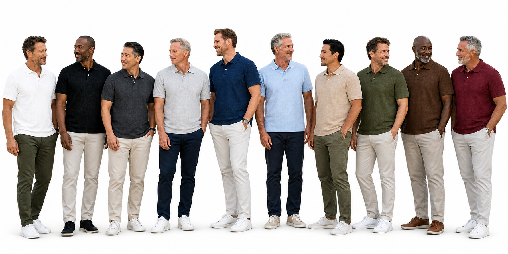 Men’s Textured Short-Sleeve Polo Shirt