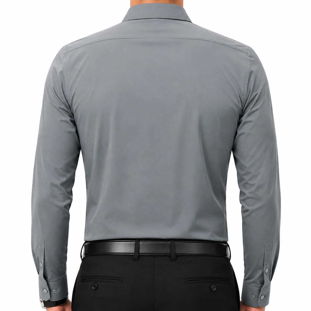 Men's Slim Fit Long Sleeve Button Down Business Casual Shirts Wrinkle Free Traveler Shirts
