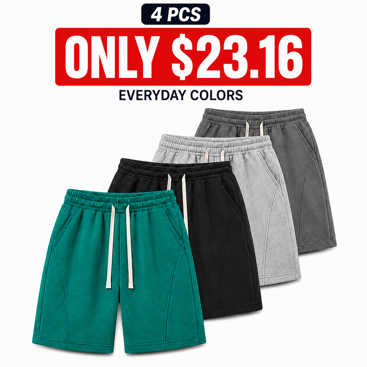 Men's Solid PockeWaist Shorts,Lightweight Breathable Shorts, Casual BreathableComfortable Shorts for Running Gym Workout