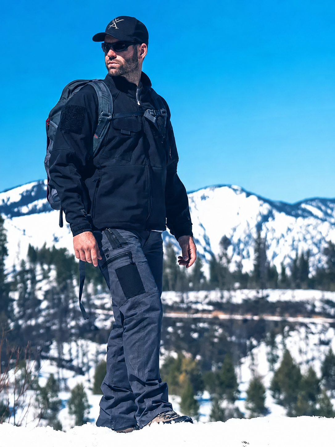 Original snow field tactical pants view