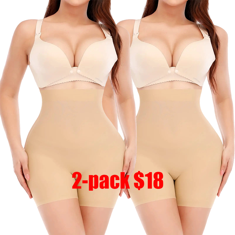 2-pieces Women's Summer High-Waist Panties – Breathable Seamless Soft Underwear