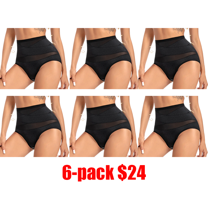 Women's High Waist Shapewear Brief – Firm Control Cotton Compression Panty