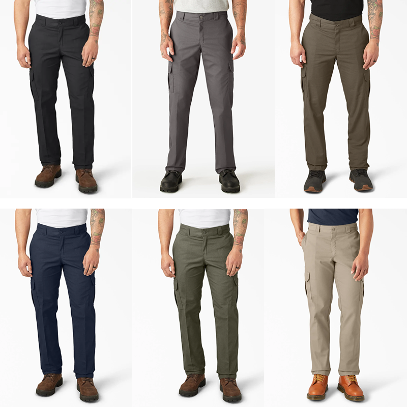 Men's Flex Cargo Pants – Regular Fit Straight Leg with Expandable Pockets