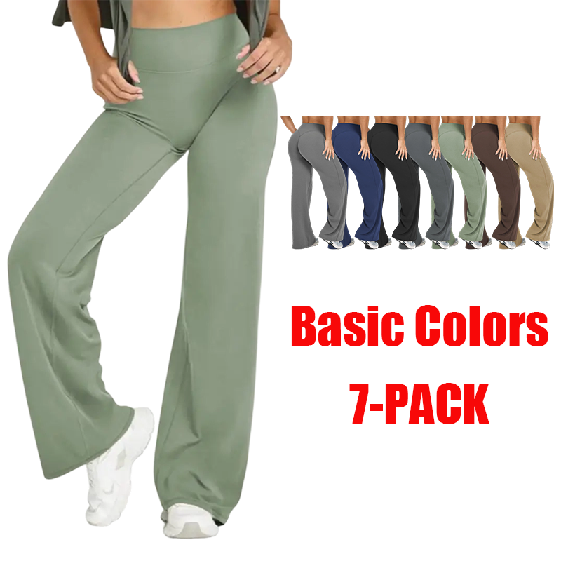 Women's Wide Leg Sport Pants – Casual Fitness Athleisure Trousers for Spring & Summer