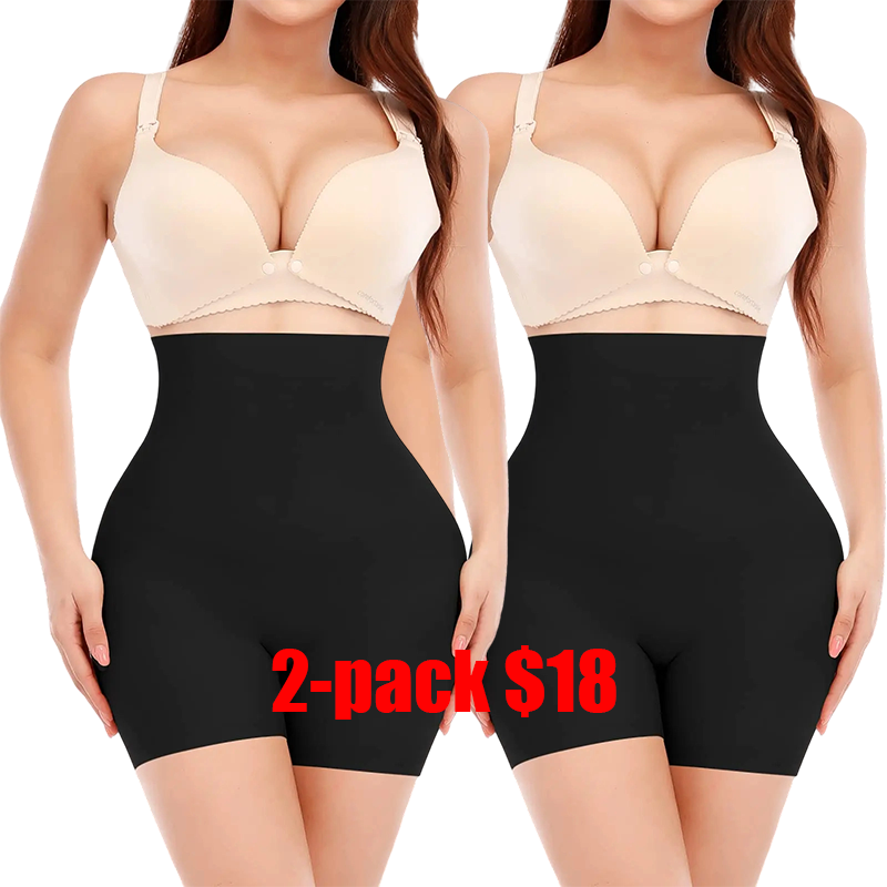 2-pieces Women's Summer High-Waist Panties – Breathable Seamless Soft Underwear