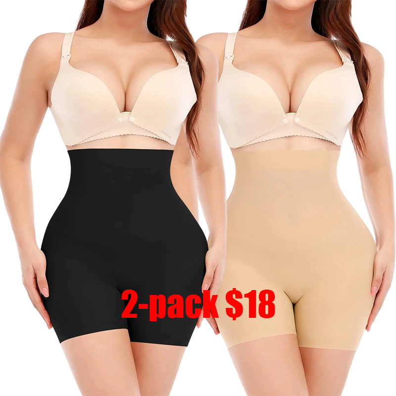 2-pieces Women's Summer High-Waist Panties – Breathable Seamless Soft Underwear