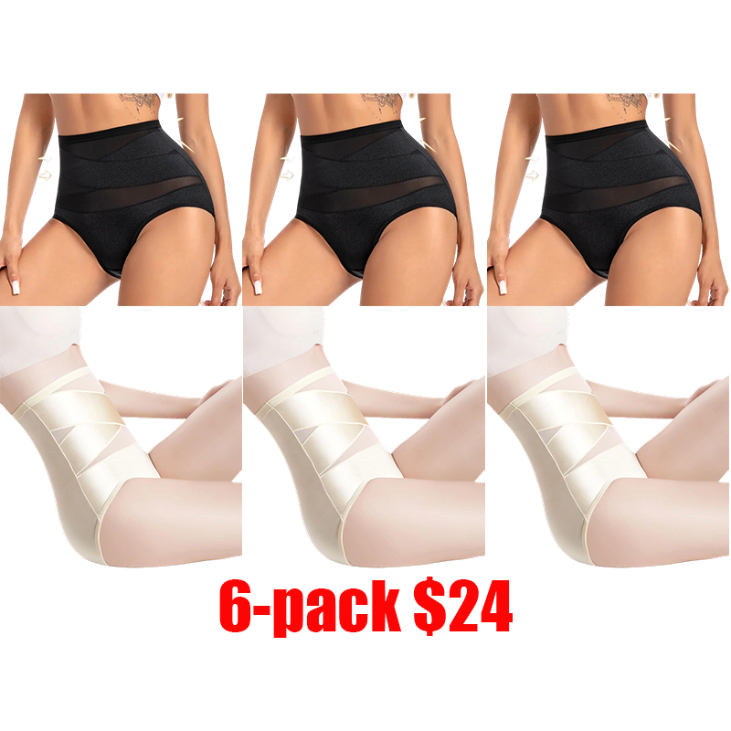 Women's High Waist Shapewear Brief – Firm Control Cotton Compression Panty