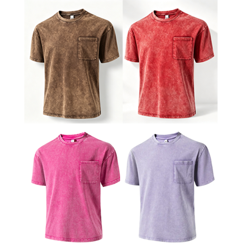 Men's 8-Pack Vintage Cotton Tees – Unisex Crew Neck Short Sleeve Casual T-Shirts