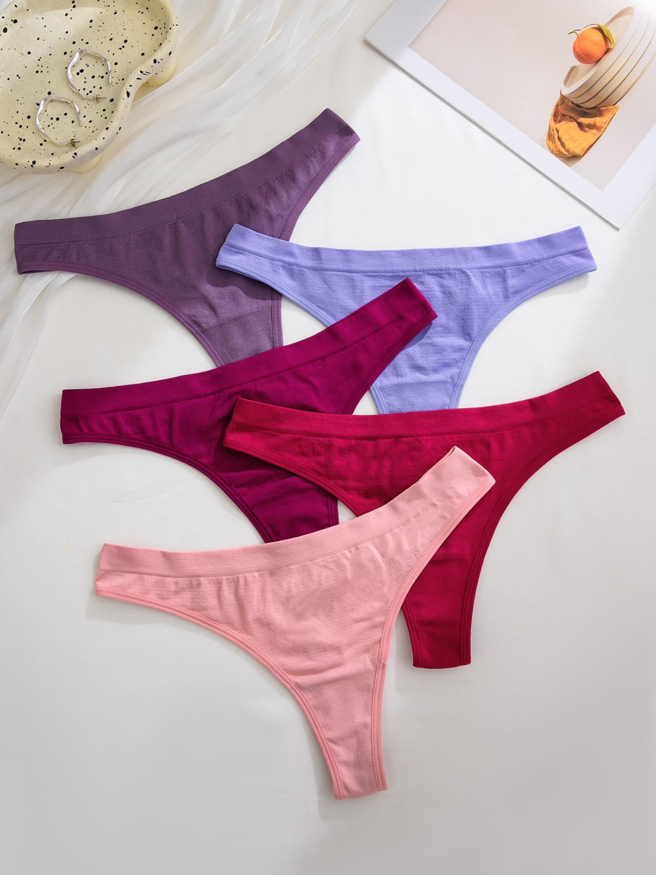 Women's Drop Waist Thong – Soft Breathable Daily Wear Panty