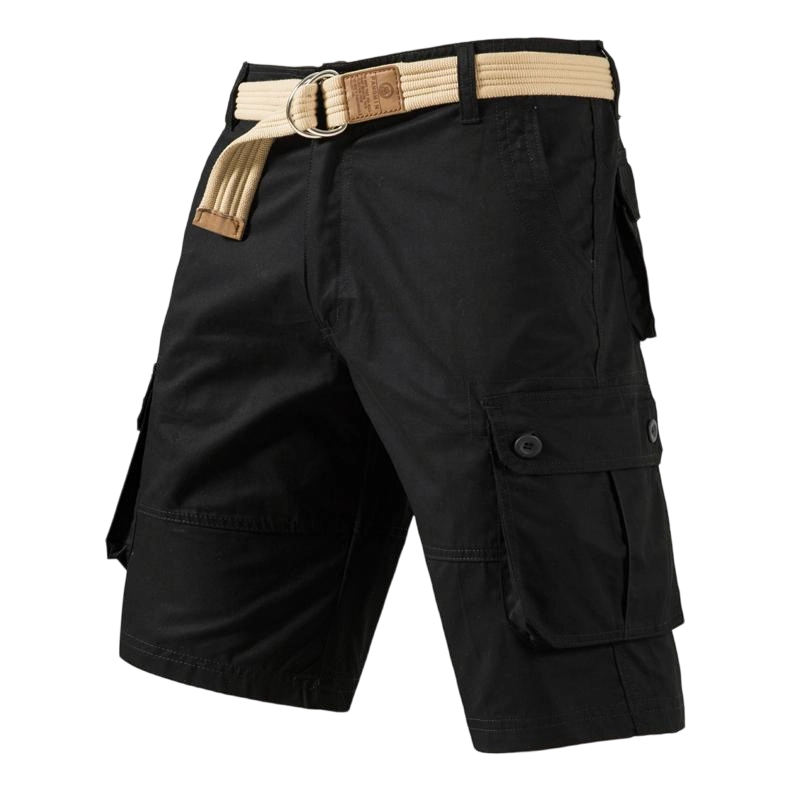 Men's 4-Pack Tactical Cargo Shorts – Multi-Pocket Breathable Outdoor Hiking Shorts