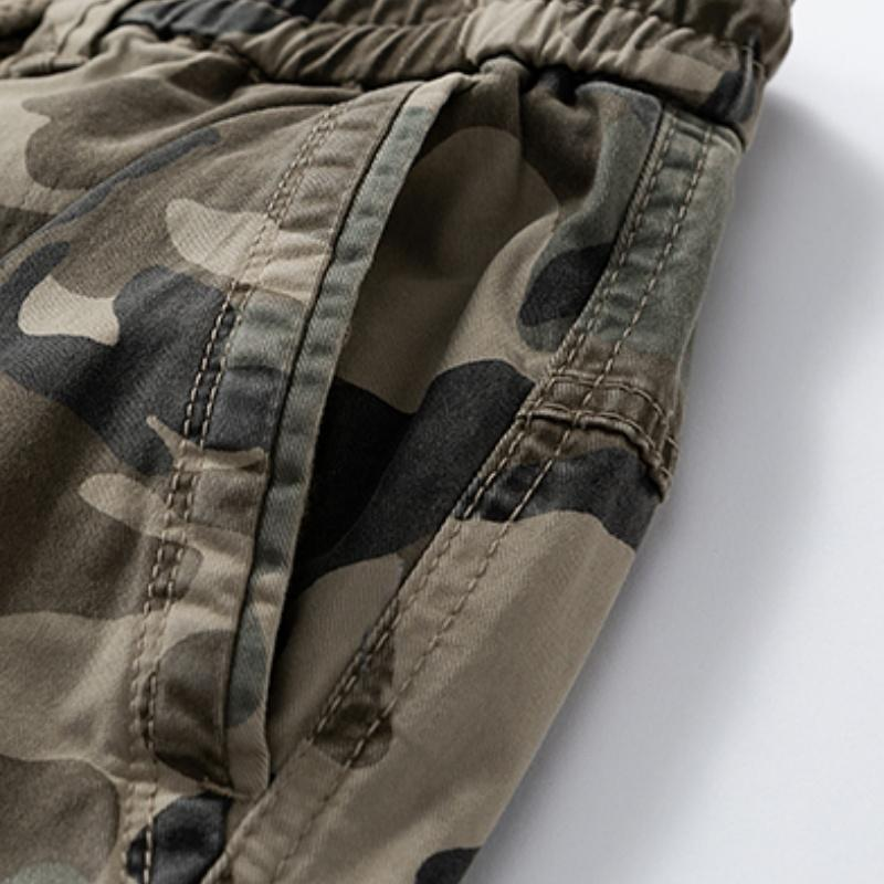 Men's Summer Lightweight Camouflage Cargo Pants – Jogger Style Breathable Cotton Durable Work Pants