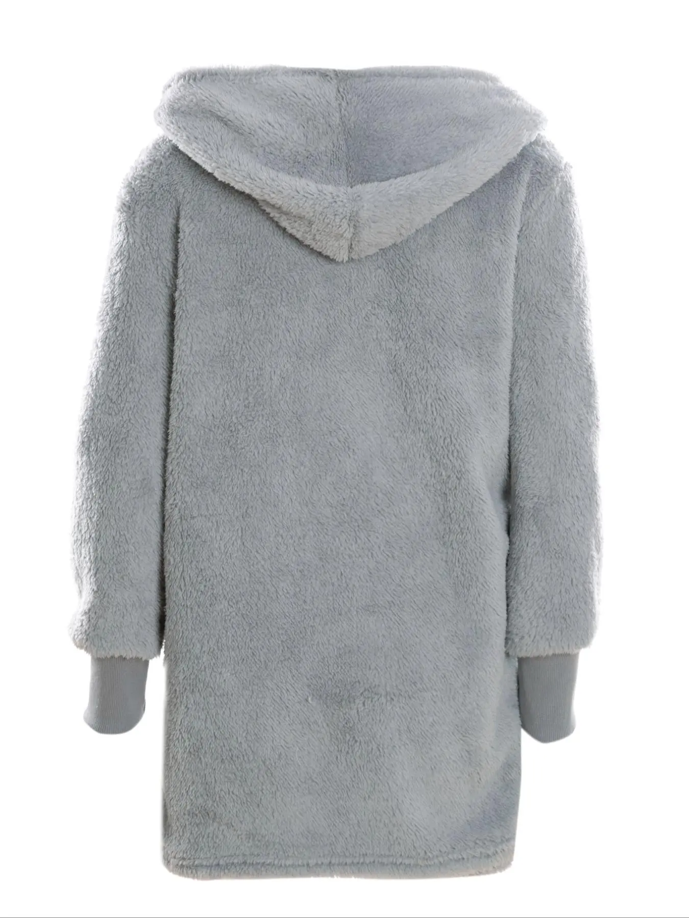 Women's 3-Piece Plush Pajama Set – Fluffy Hooded Coat, Cami Top & Shorts Winter Sleepwear