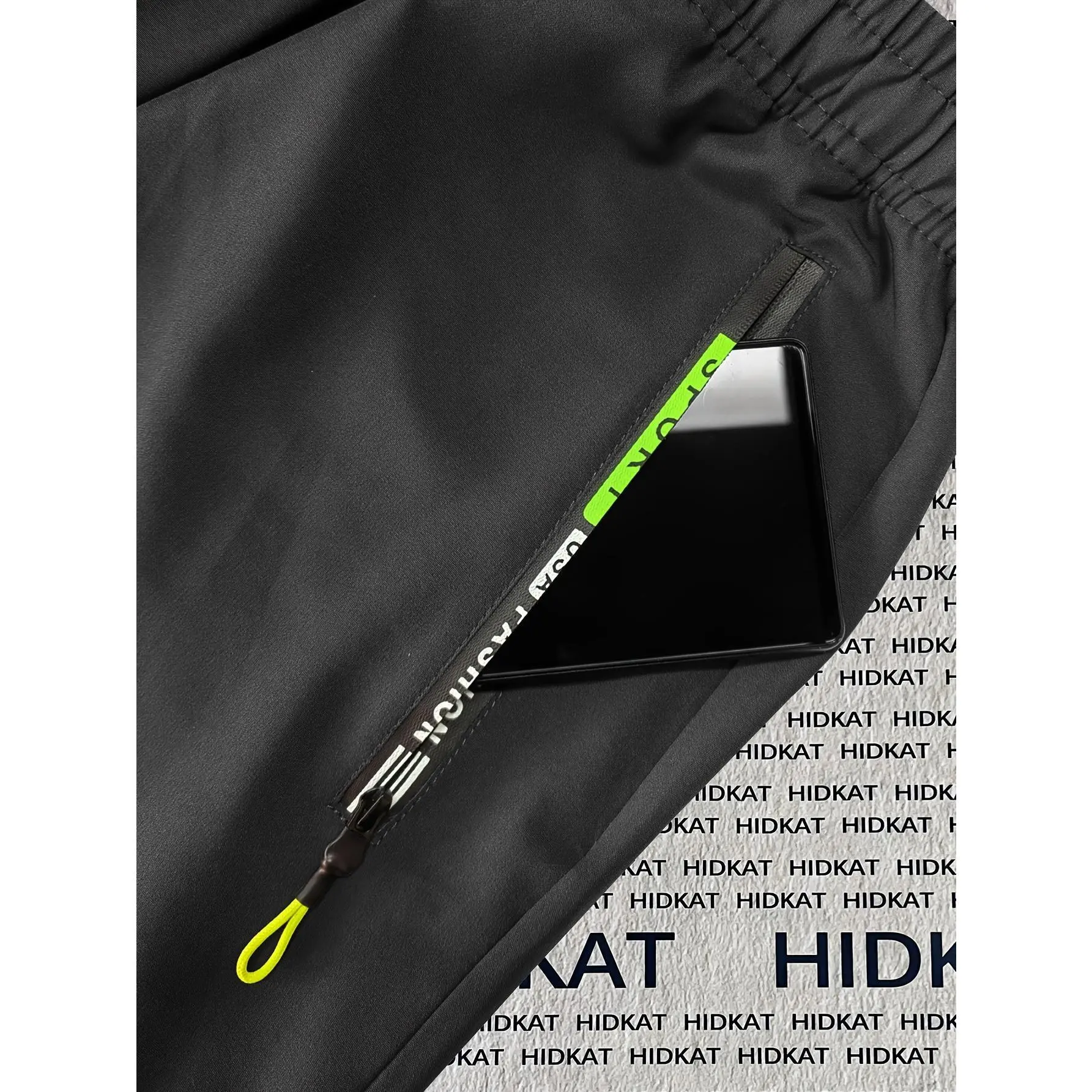 Men's Big & Tall Loose Cargo Pants – Elastic Drawstring Multi-Pocket Casual Streetwear for Outdoor & Daily Wear