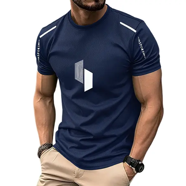 Men's 5-Pack Quick-Dry Gym Tees – Breathable Athletic Running & Training T-Shirts
