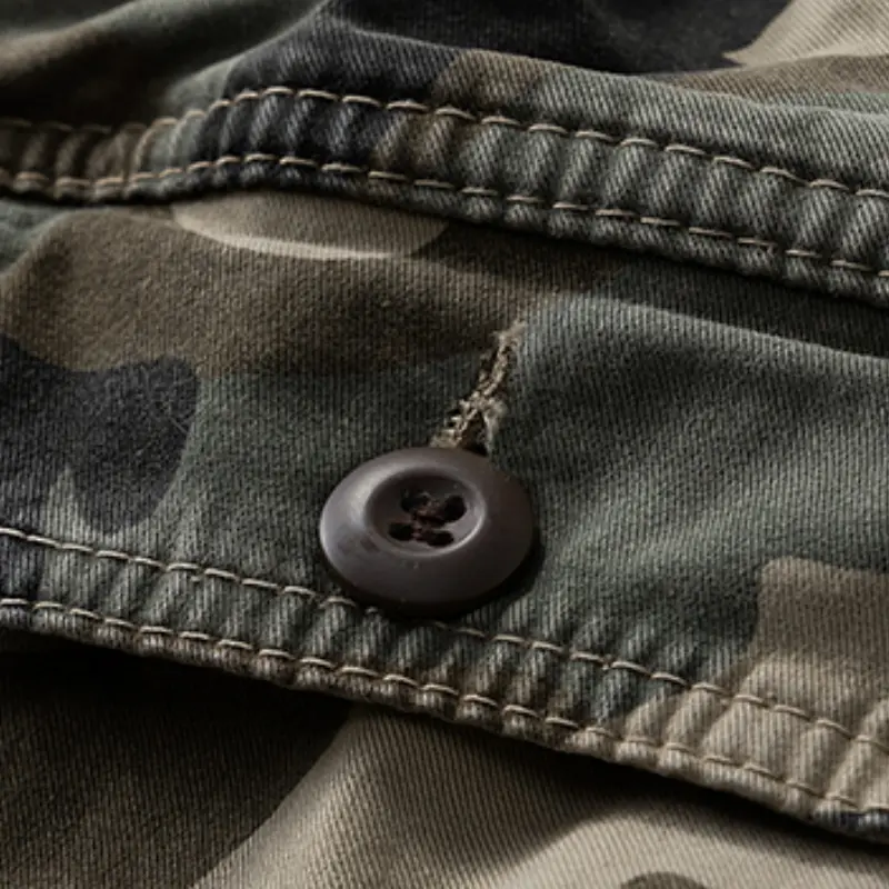 Men's Summer Lightweight Camouflage Cargo Pants – Jogger Style Breathable Cotton Durable Work Pants