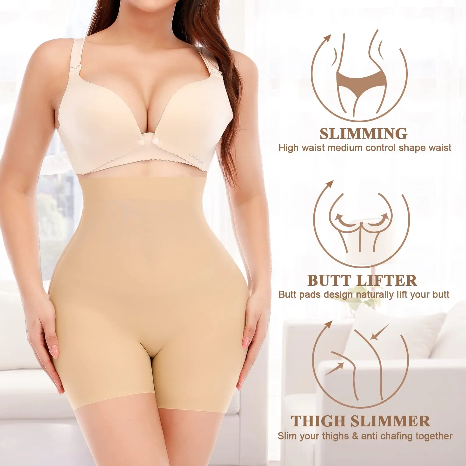 2-pieces Women's Summer High-Waist Panties – Breathable Seamless Soft Underwear