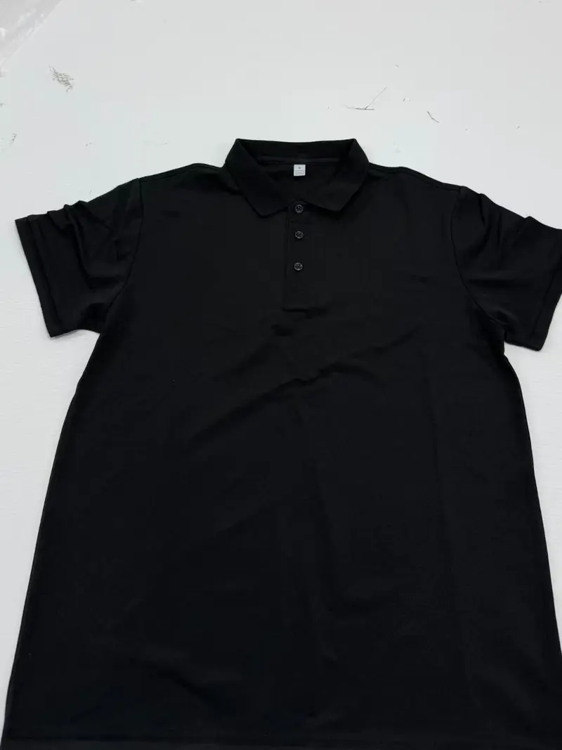 Men's 4-Pack Business Polo Shirts – Soft Stretch Comfortable Casual Polyester Tees