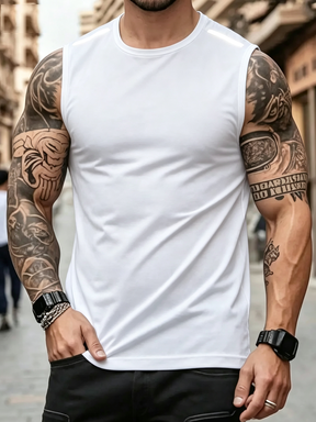 Unisex Quick-Dry Sports Vest – Reflective Breathable Sleeveless Workout Top for Running & Biking