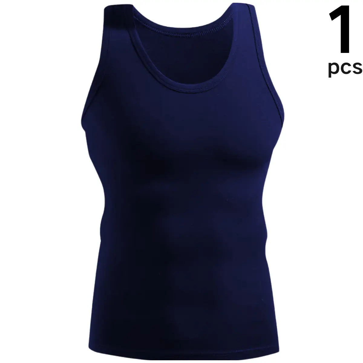 Men's 6-Pack Sleeveless Tank Top – Snug Fit Performance Tee for Gym & Daily Wear