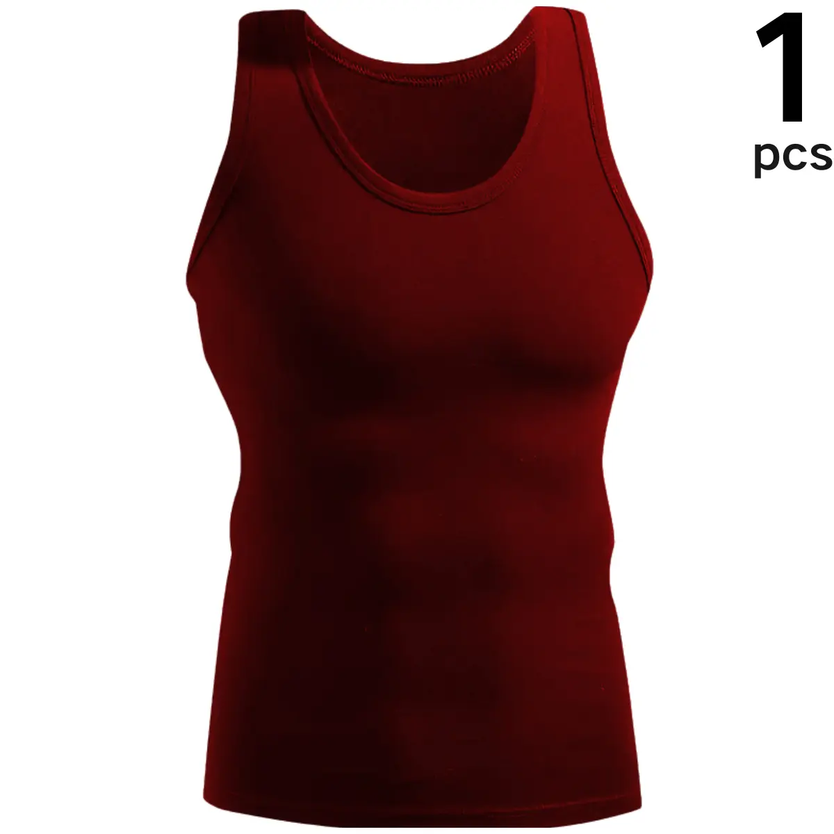 Men's 6-Pack Sleeveless Tank Top – Snug Fit Performance Tee for Gym & Daily Wear
