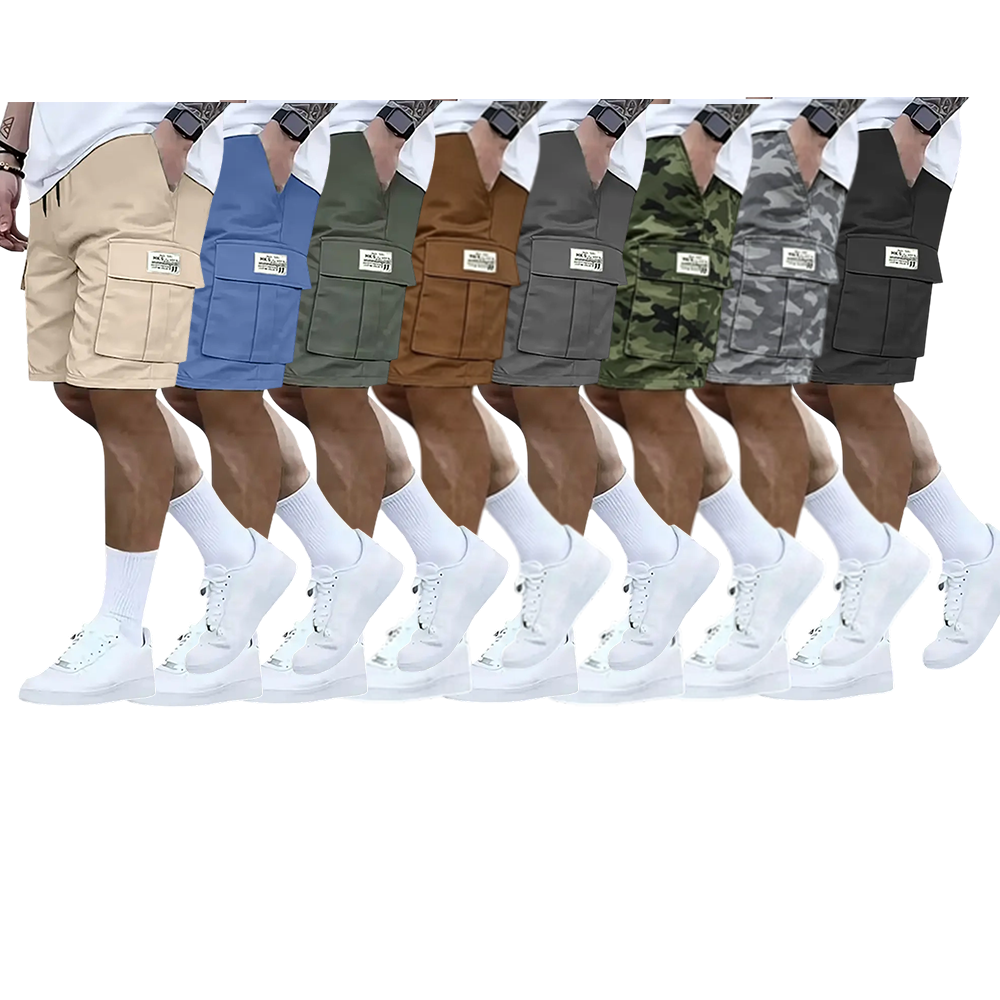 Men's Loose Workwear Shorts with Large Pockets – Multi-Functional Casual Summer Shorts