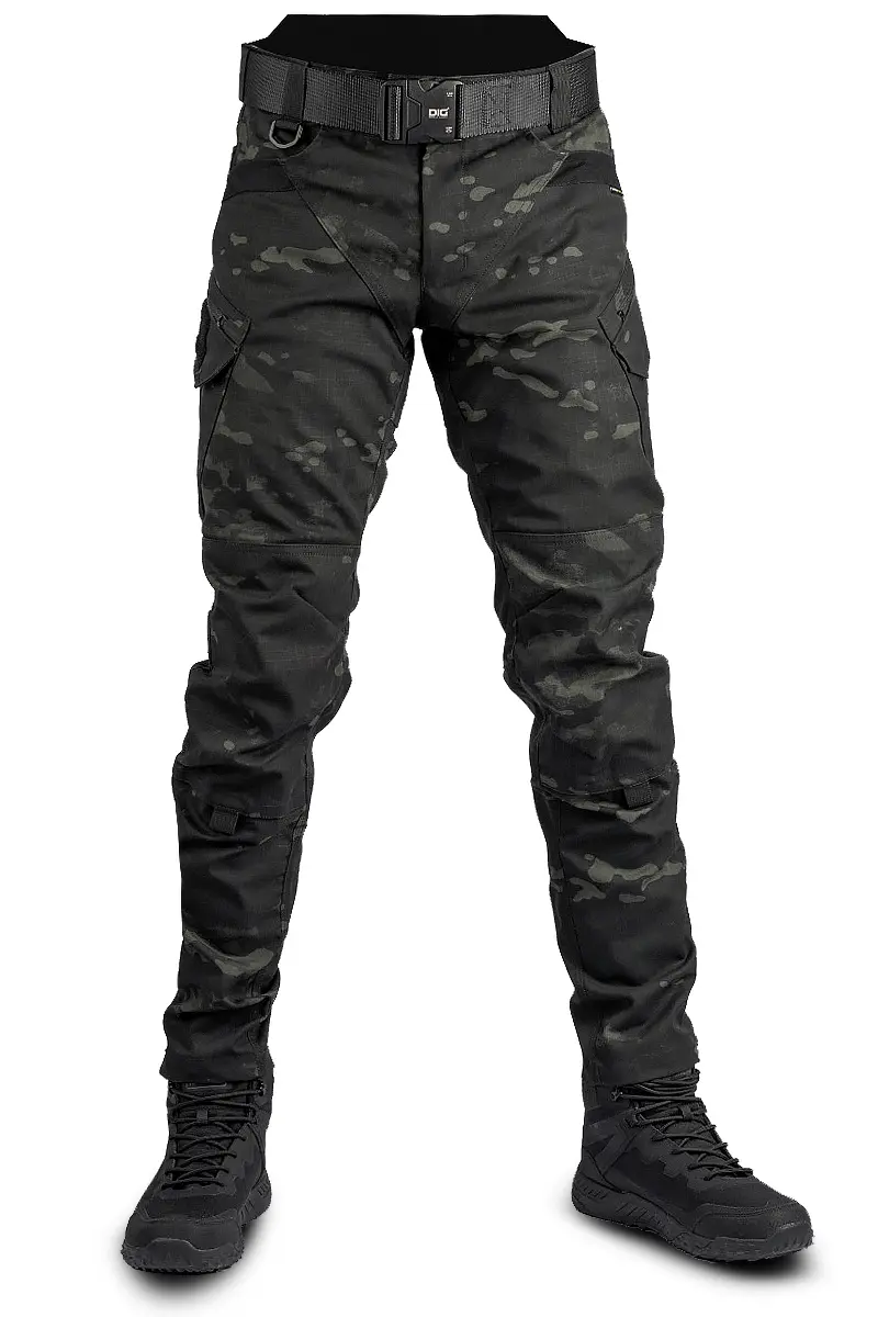 Men's Camo Tactical Pants – Durable Multi-Pocket Outdoor Pants for Work, Hiking & Everyday Wear