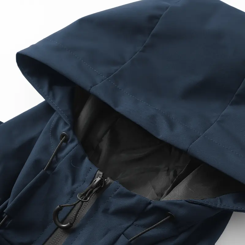 Unisex 4-Pack All-Weather Jacket – Waterproof Windproof Hooded Lightweight Outdoor Coat with Adjustable Cuffs